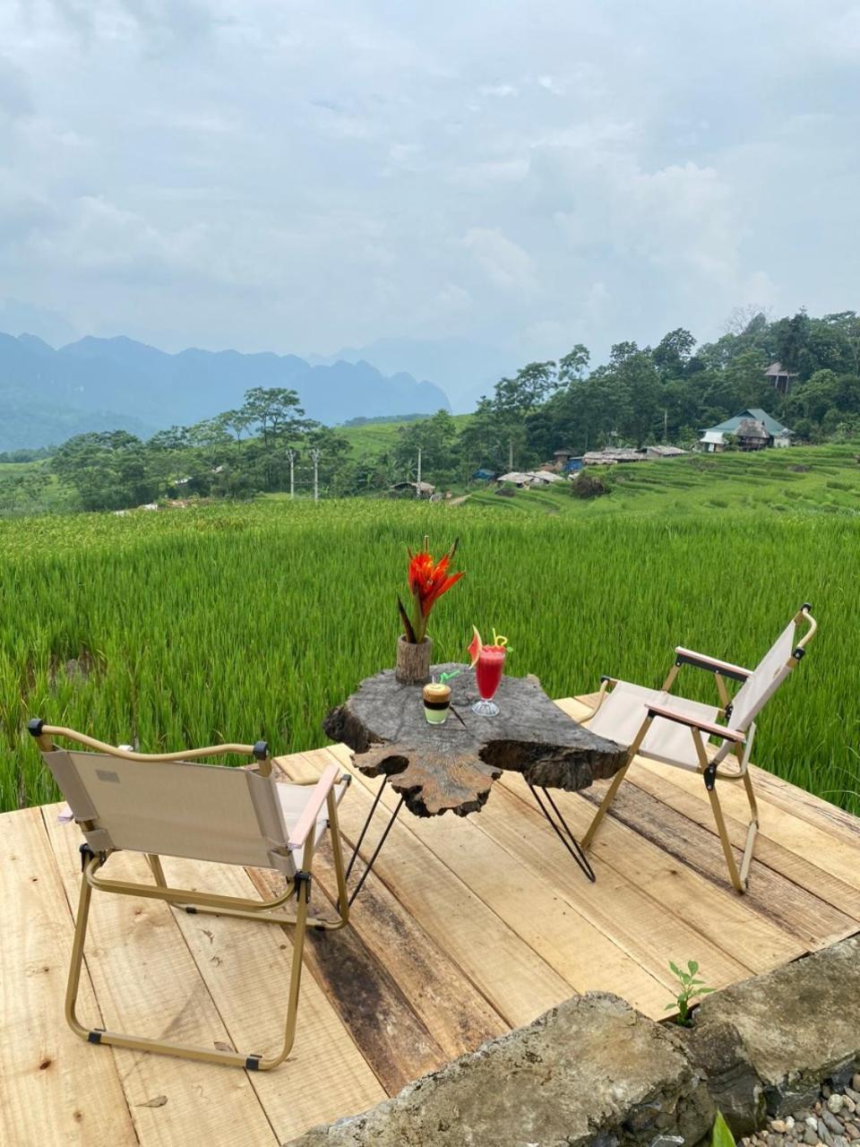 Pu Luong May Home & Cafe Lang Bang Eksteriør bilde
